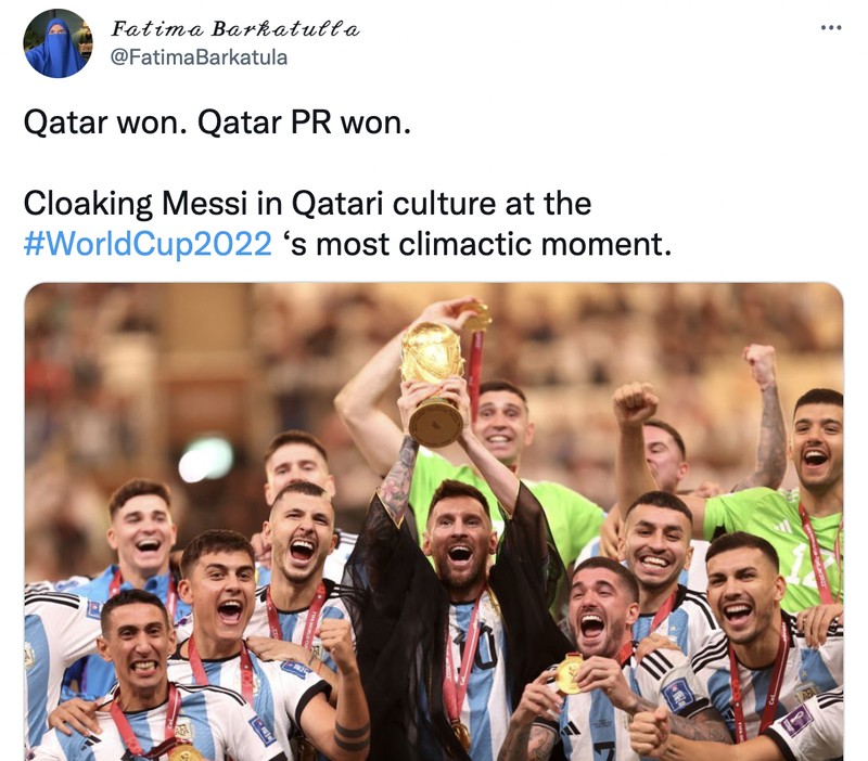 Reaksi netizen baju arab Messi