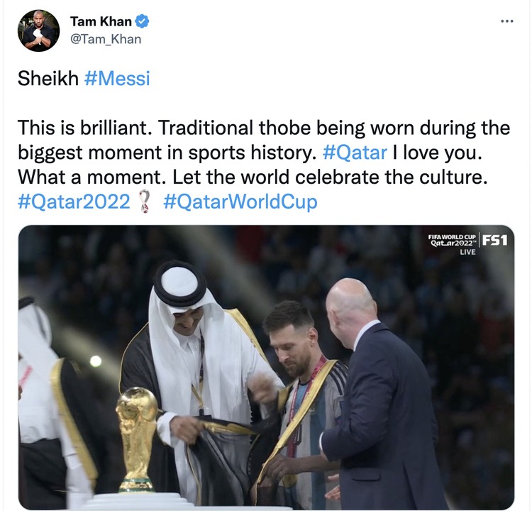 Reaksi netizen baju arab Messi Reaksi netizen baju arab Messi