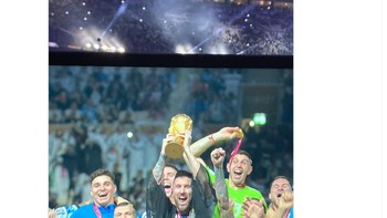 Ada yang aneg tentang Messi memakai Bisht. Qatar ingin ini menjadi momen mereka sebagaimana Messi dan Argentina, tulis akun ini. Foto: Twitter