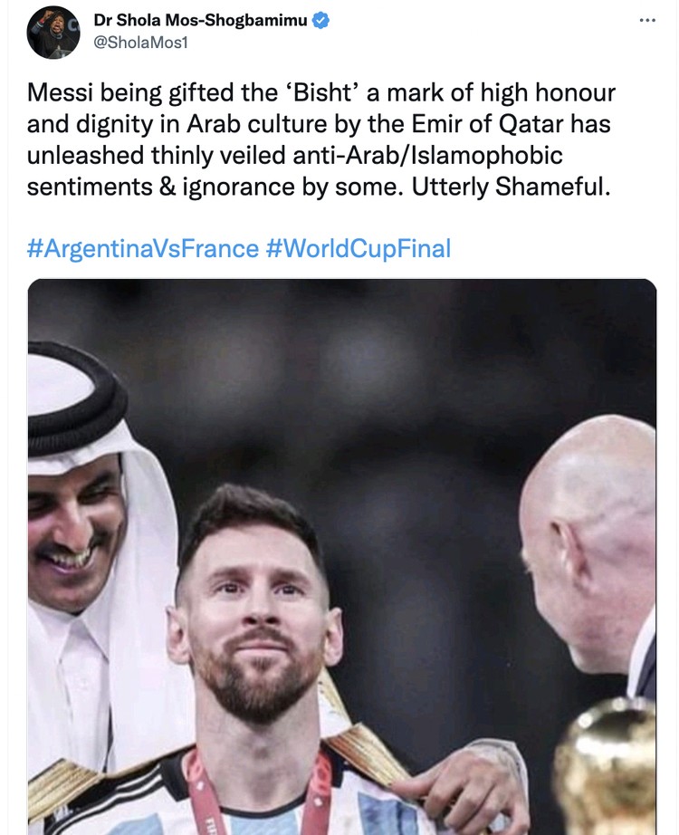 Reaksi netizen baju arab Messi Reaksi netizen baju arab Messi