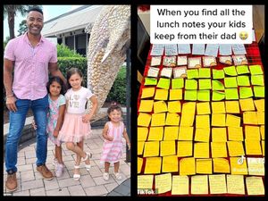 So Sweet! Ayah Ini Selalu Tinggalkan Pesan Manis di Kotak Bekal Anaknya