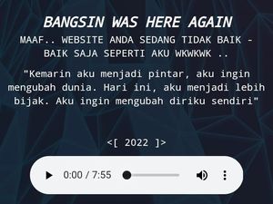 Lagi-lagi Bangsin Beraksi, Situs FT UGM Sempat Dikuasai