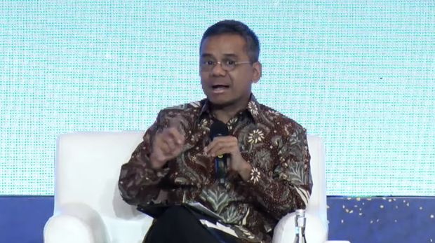 Wakil Menteri Keuangan/Ketua Satgas Percepatan UU Cipta Kerja, Suahasil Nazara dalam acara Outlook Perekonomian Indonesia 2023, Rabu (21/12/2022). (Tangkapan layar via Youtube PerekonomianRI)