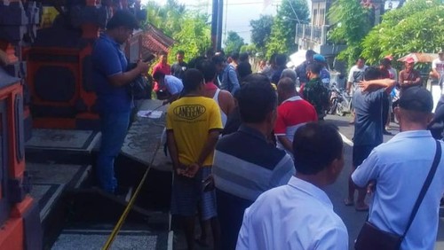 Warga Banjar Dinas Pauman geger terhadap penemuan orok pada Rabu (21/12/2022) pagi. (istimewa)