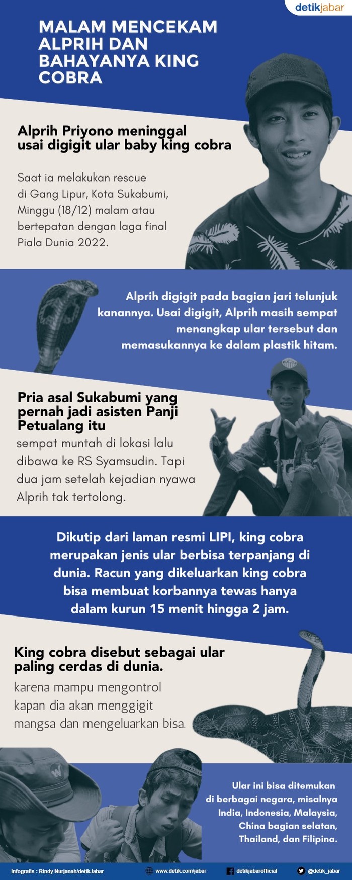 Alprih Priyono meninggal usai digigit bay king cobra. Alprih Priyono meninggal usai digigit bay king cobra.