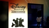 Disney Animation menggelar pameran seni imersif yang bertajuk Disney Animation Immersive Experience di Toronto, Ontario, Kanada, mulai 20 Desember 2022.  Foto: Getty Images/Jeremychanphotography