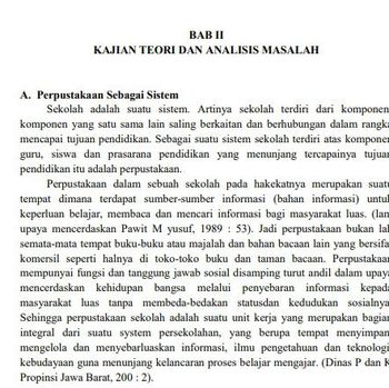 Contoh kajian teori.