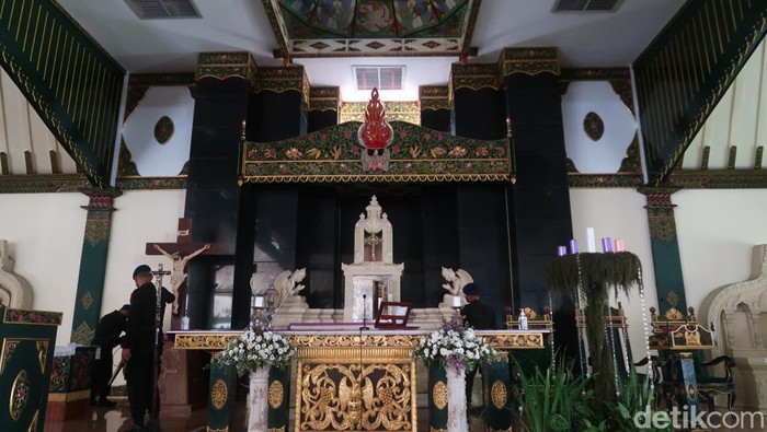 Gereja Ganjuran di Bantul, Kamis (22/12/2022).