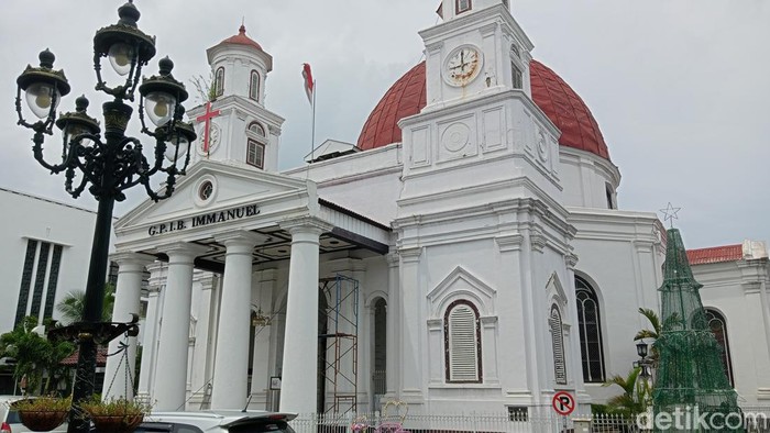 GPIB Immanuel Semarang atau Gereja Blenduk. Foto diambil Kamis (22/12/2022).