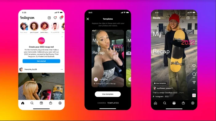 Instagram rilis template Reels Recap 2022
