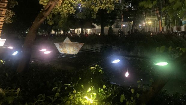 Jakarta Light Festival di Taman Sumenep Jakarta Pusat (Mulia Budi-detikcom)