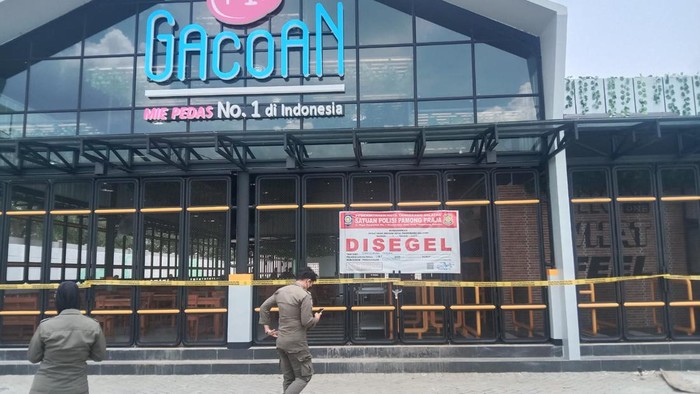 Mie Gacoan di Serpong Tangerang disegel Satpol PP (dok. Istimewa)