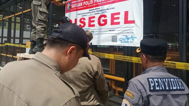 Mie Gacoan di Serpong Tangerang disegel Satpol PP (dok. Istimewa)