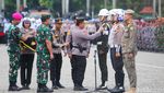 Momen Panglima TNI-Kapolri Cek dan Sapa Pasukan Operasi Lilin