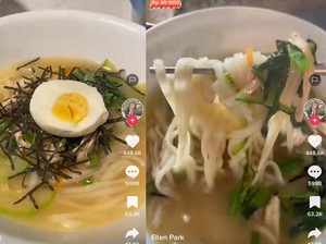 Nenek Korea Ini Dipuji karena Masak Mie Pakai Sisa Makanan