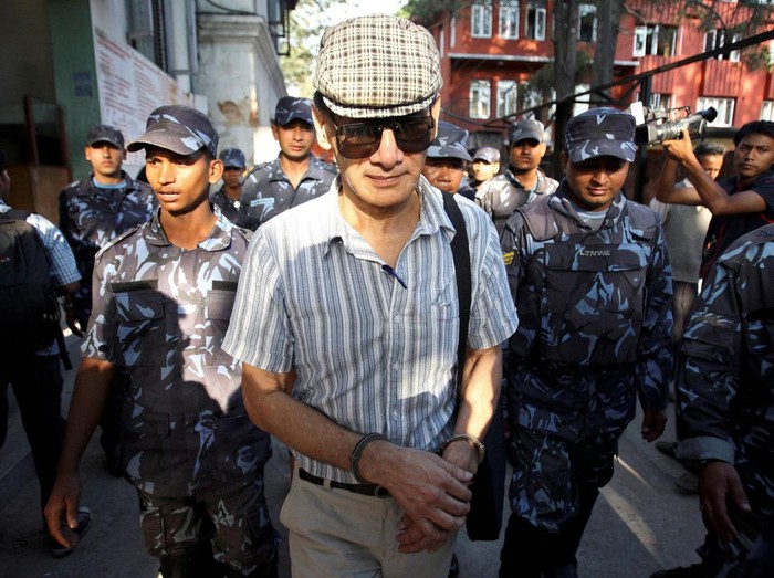 French serial killer Charles Sobhraj leaves Kathmandu district court after his hearing in Kathmandu May 31, 2011. REUTERS/Navesh Chitrakar