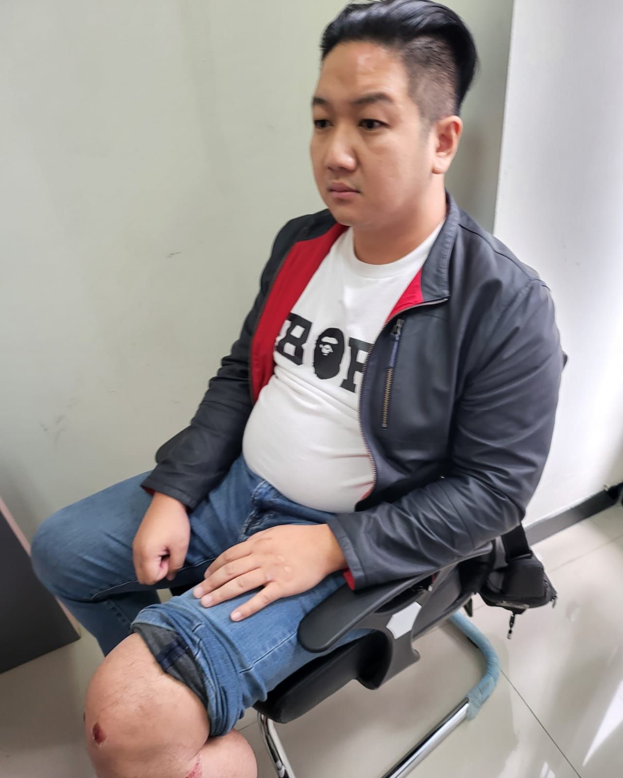 Pengusaha Agus Hartono mengalami memar di kening dan dengkul (dok.ist)