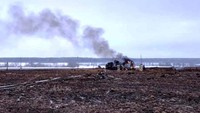 Pipa gas Rusia yang terhubung ke Eropa itu meledak saat sedang diperbaiki. (Ministry of Emergency Situations press service/AP Photo) 