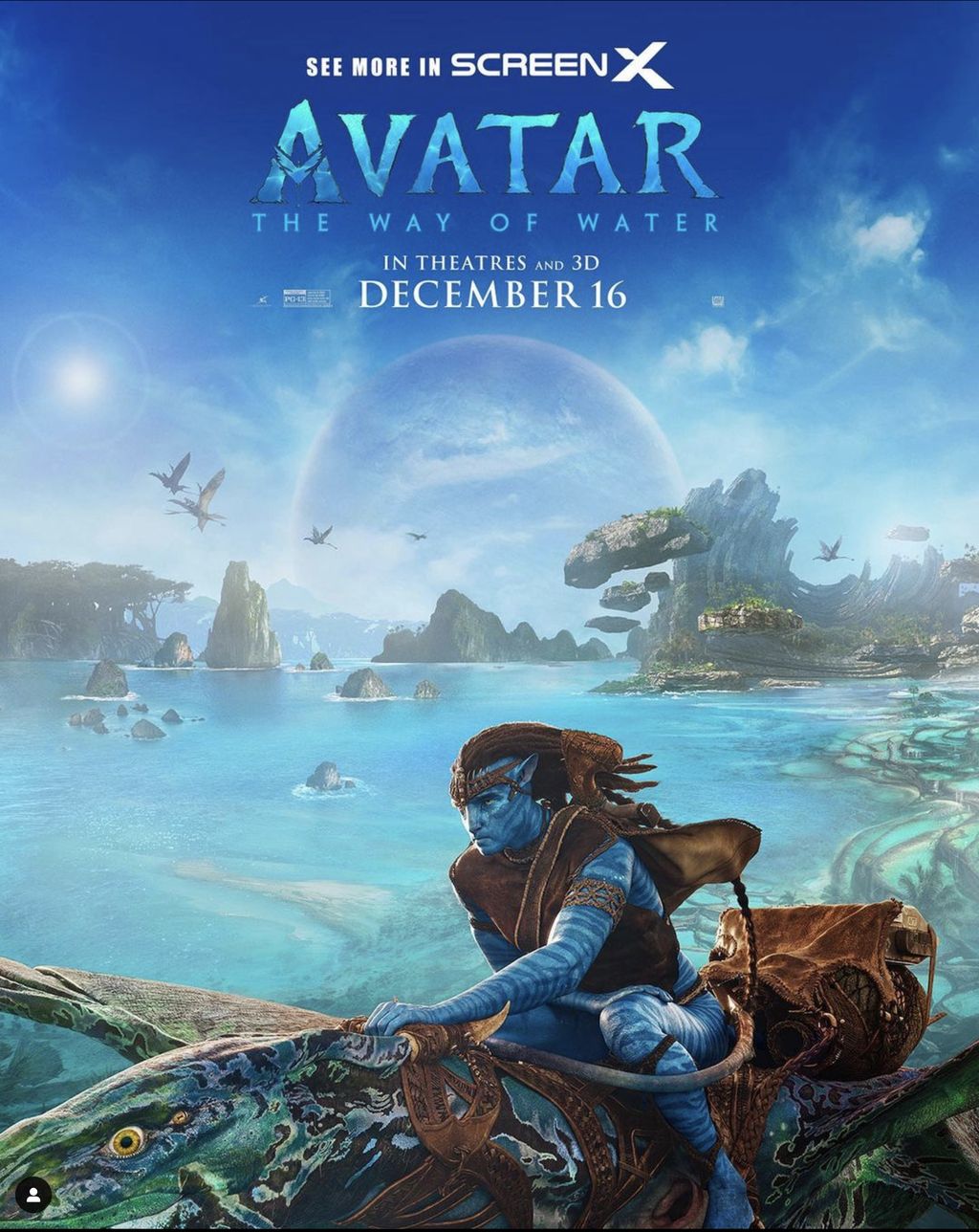 Poster Film Avatar 2. (Instagram @Avatar)