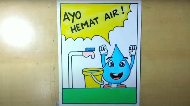 10 Contoh Poster Hemat Air yang Mudah Ditiru