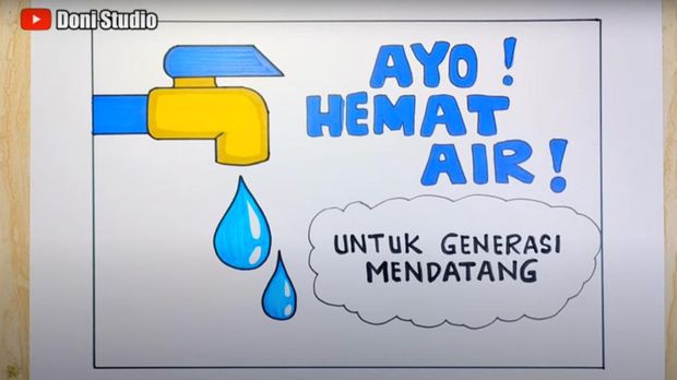 Contoh Poster Hemat Air
