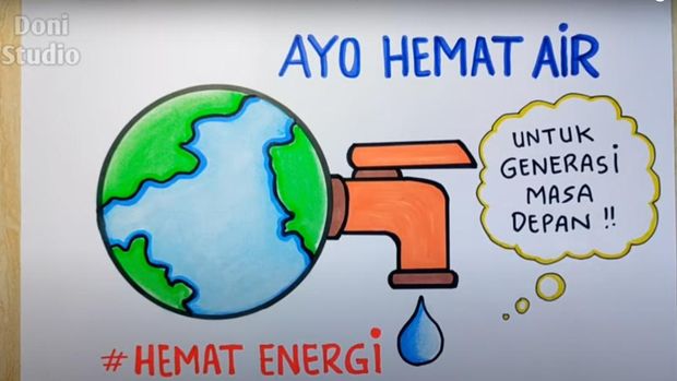 Contoh Poster Hemat Air