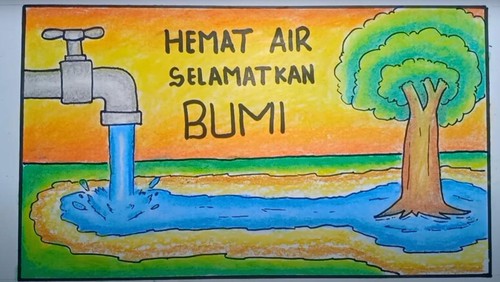Contoh Poster Hemat Air