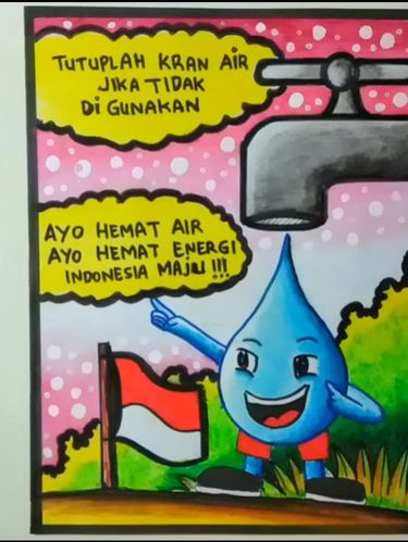 Contoh Poster Hemat Air