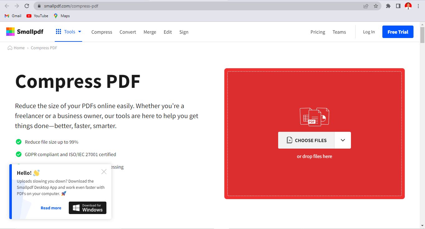 Ilustrasi cara memperkecil ukuran PDF.