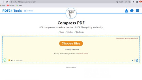 Ilustrasi cara memperkecil ukuran PDF.
