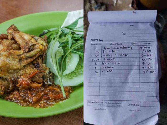 Getok harga di restoran dan warung makan