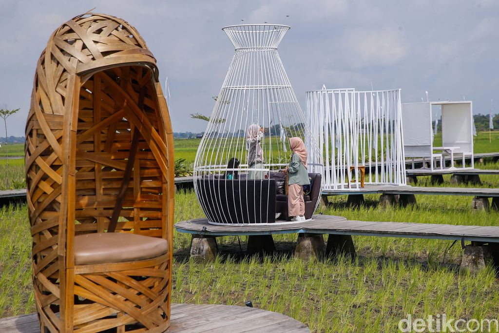 detikTravel berkesempatan mengunjungi Guler Farm Nature, Rabu (21/12/2022). Guler Farm Nature merupakan destinasi indah untuk dinikmati  yang berada di dekat ibu kota Jakarta dan tengah viral.