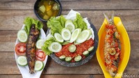 Salah satu menu makanan yang dijajakan di Guler Farm.  