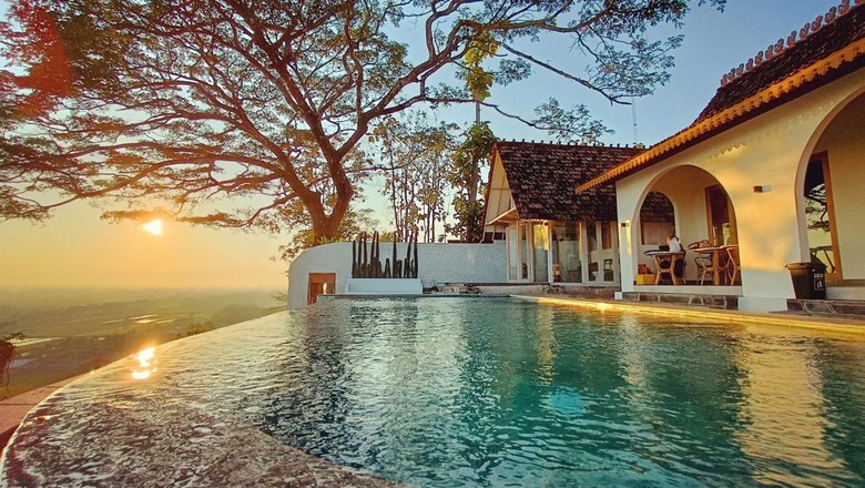 Ilustrasi villa dengan private pool di Jogja.