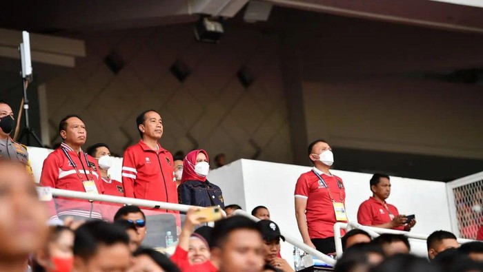 Jokowi Nonton Indonesia Vs Kamboja di GBK