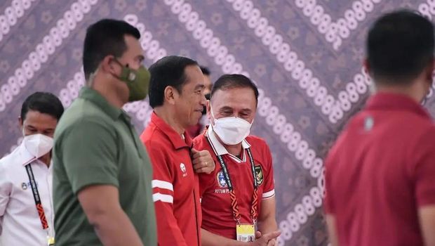 Jokowi Nonton Indonesia Vs Kamboja di GBK