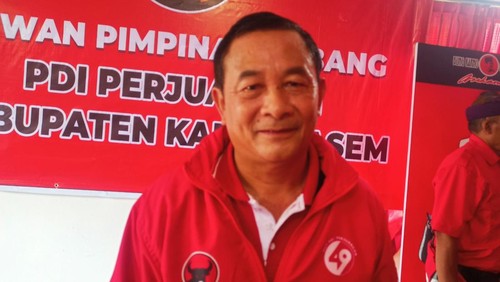 Ketua DPC PDIP Karangasem yang juga Bupati Karangasem I Gede Dana (Foto: I Wayan Selamat Juniasa)