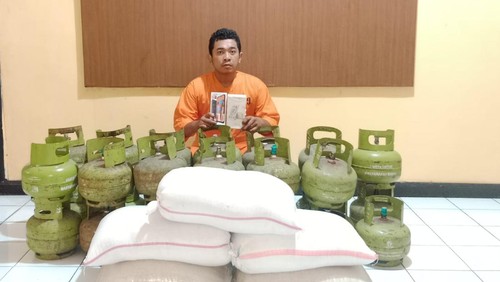 Komang Arik Sudiawan alias Arik Markos pelaku pencurian di 41 TKP di Buleleng, Bali.