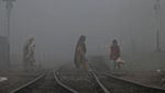 Kota Lahore Pakistan Dilanda Kabut Tebal