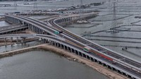 Semarang-Demak (Seksi 2 Sayung-Demak: 16,31 km). Antara Foto/Aji Styawan.