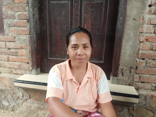 Ni Ketut Asriniasih (41) penerus Tari Berko, Jumat (23/12/2022). (I Putu Adi Budiastrawan/DetikBali).