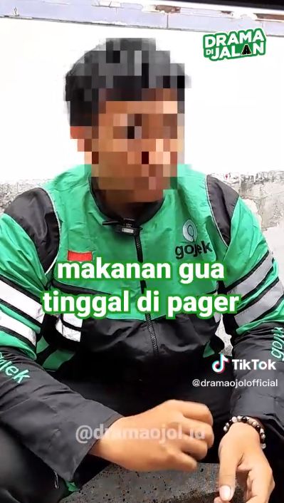 Lihat Penampakan Saat Antar Makanan, Ojol Tinggalkan Pesanan Pelanggan