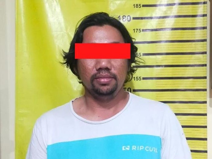 Pelaku pembacokan pelajar SMK di Surabaya saat ditangkap