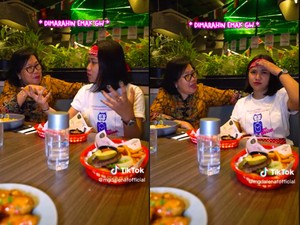 Ngakak! Pramusaji di Karens Diner Kena Semprot Emak-emak
