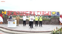 Presiden Joko Widodo (Jokowi) meresmikan Bendungan Ciawi, Kabupaten Bogor, Jawa Barat, Jumat (23/12/2022). Bendungan ini memiliki daya tampung hingga 6 juta m3 lebih. (Dok. Youtube/Sekretariat Presiden)
