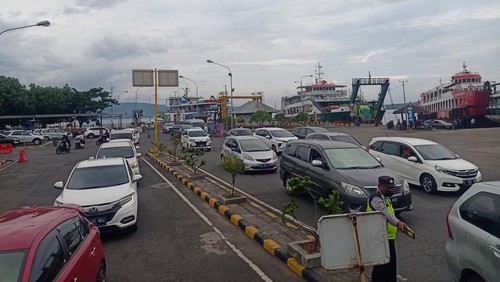 Situasi Pelabuhan Penyeberangan Gilimanuk, Jembrana, Bali, Jumat (23/12/2022).
