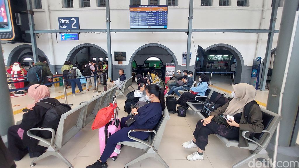 Stasiun Pasar Senen, 23 Desember 2022. (Rumondang Naibaho/detikcom)