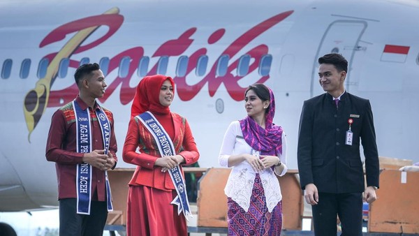 Batik Air rute Banda Aceh-Penang akan terbang setiap hari Senin, Rabu, dan Jumat. Dari Banda Aceh (BTJ), Batik Air terbang ke Penang (PEN) berangkat 09.30 WIB dan tiba 11.40 Waktu Malaysia. (dok. Batik Air)