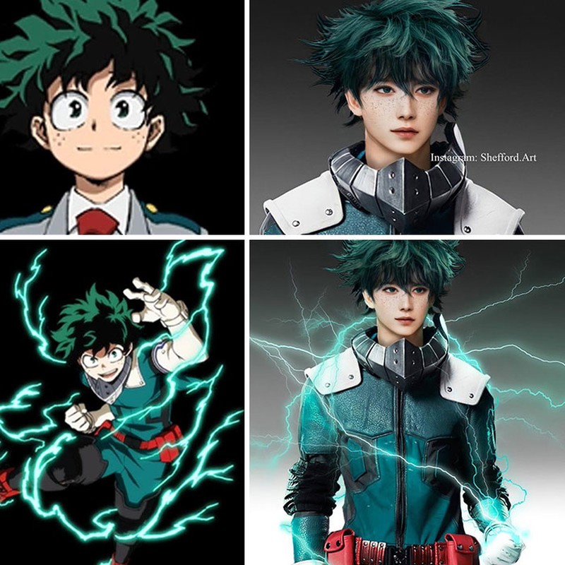 Seniman dengan nama akun IG Shefford.art, membagikan hasil karyanya memakai Artificial Intelligence & Photoshop. Hasilnya keren,karakter anime ada di dunia nyata.