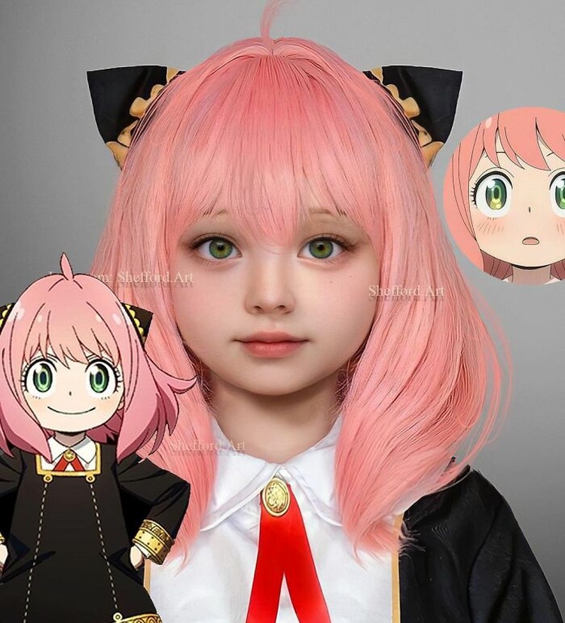 Seniman dengan nama akun IG Shefford.art, membagikan hasil karyanya memakai Artificial Intelligence & Photoshop. Hasilnya keren,karakter anime ada di dunia nyata.